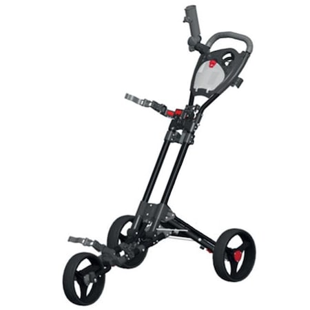Spin It Golf Products Spin It Golf Products GCPro2-Blk 3 Wheel Golf Push Cart; Black GCPro2-Blk